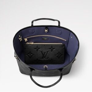 Louis Vuitton Black and Blue Tote Bag